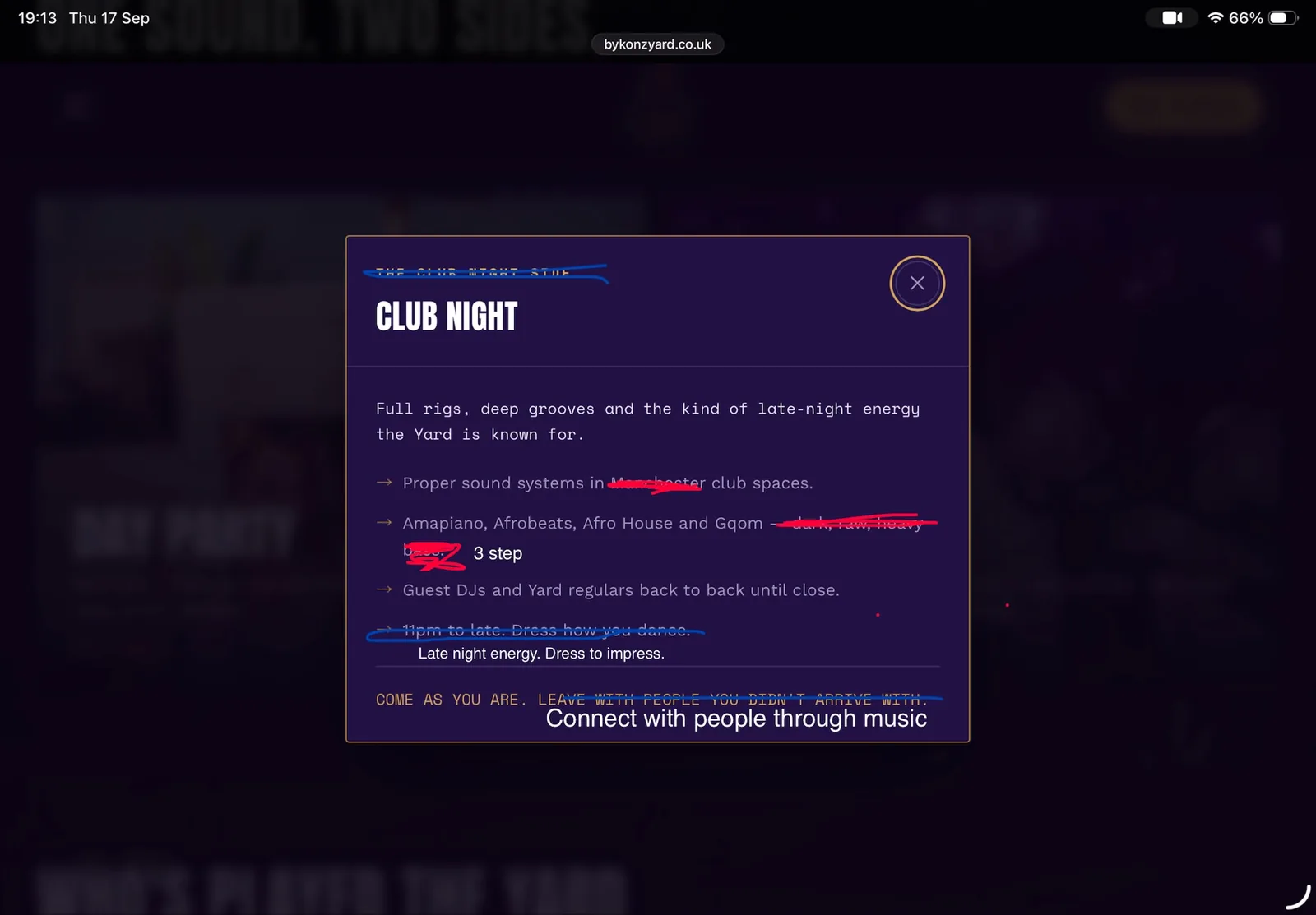 client screenshot