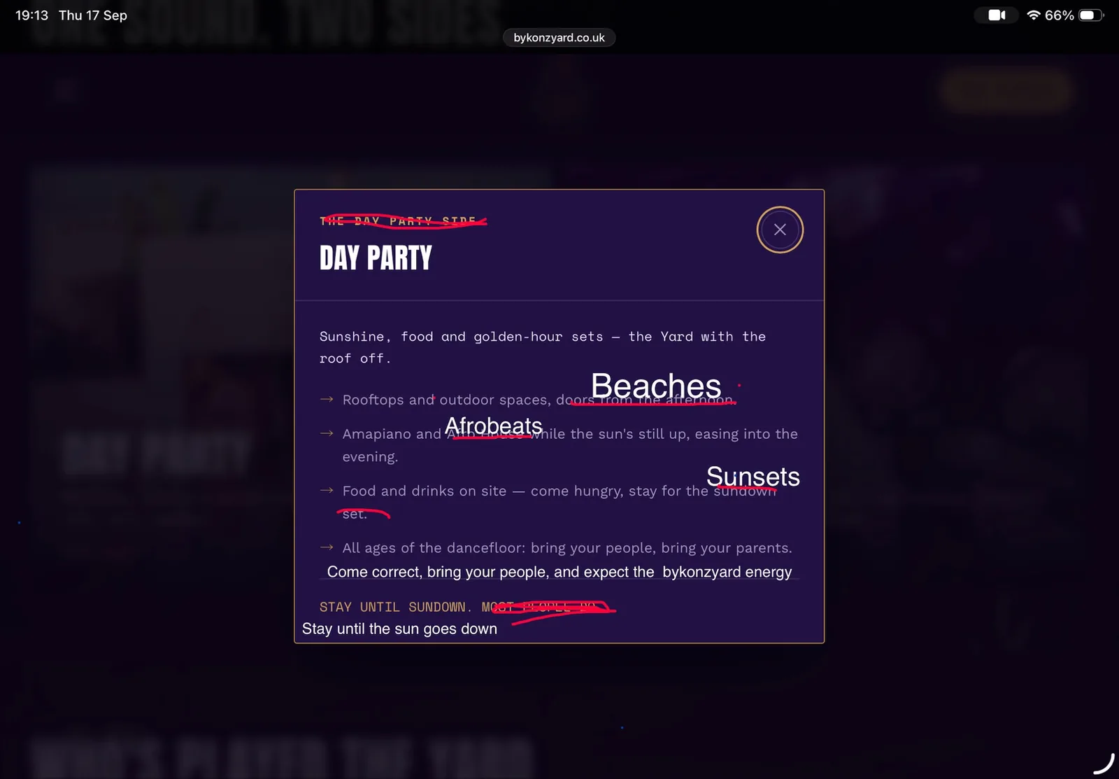 client screenshot