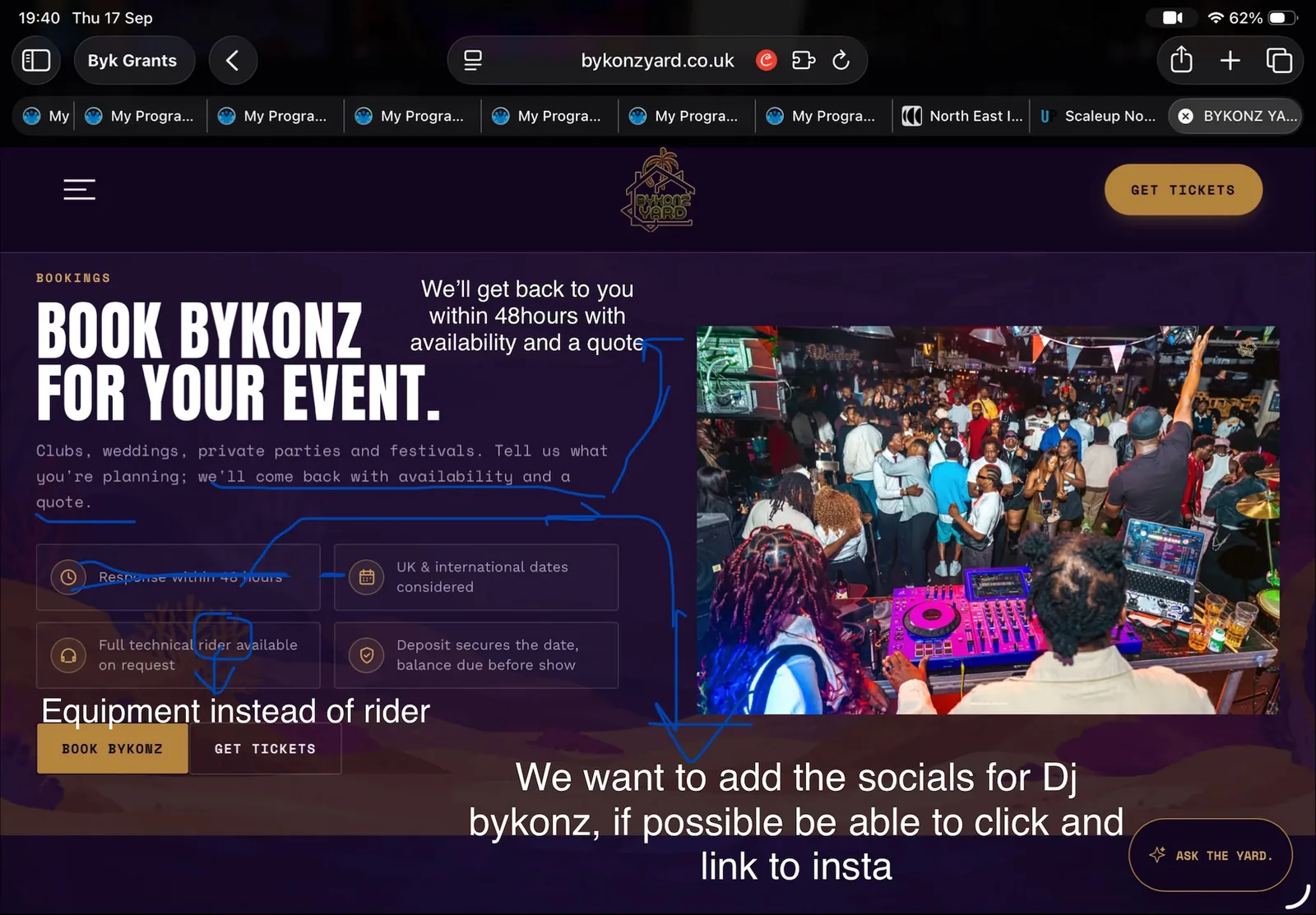 client screenshot