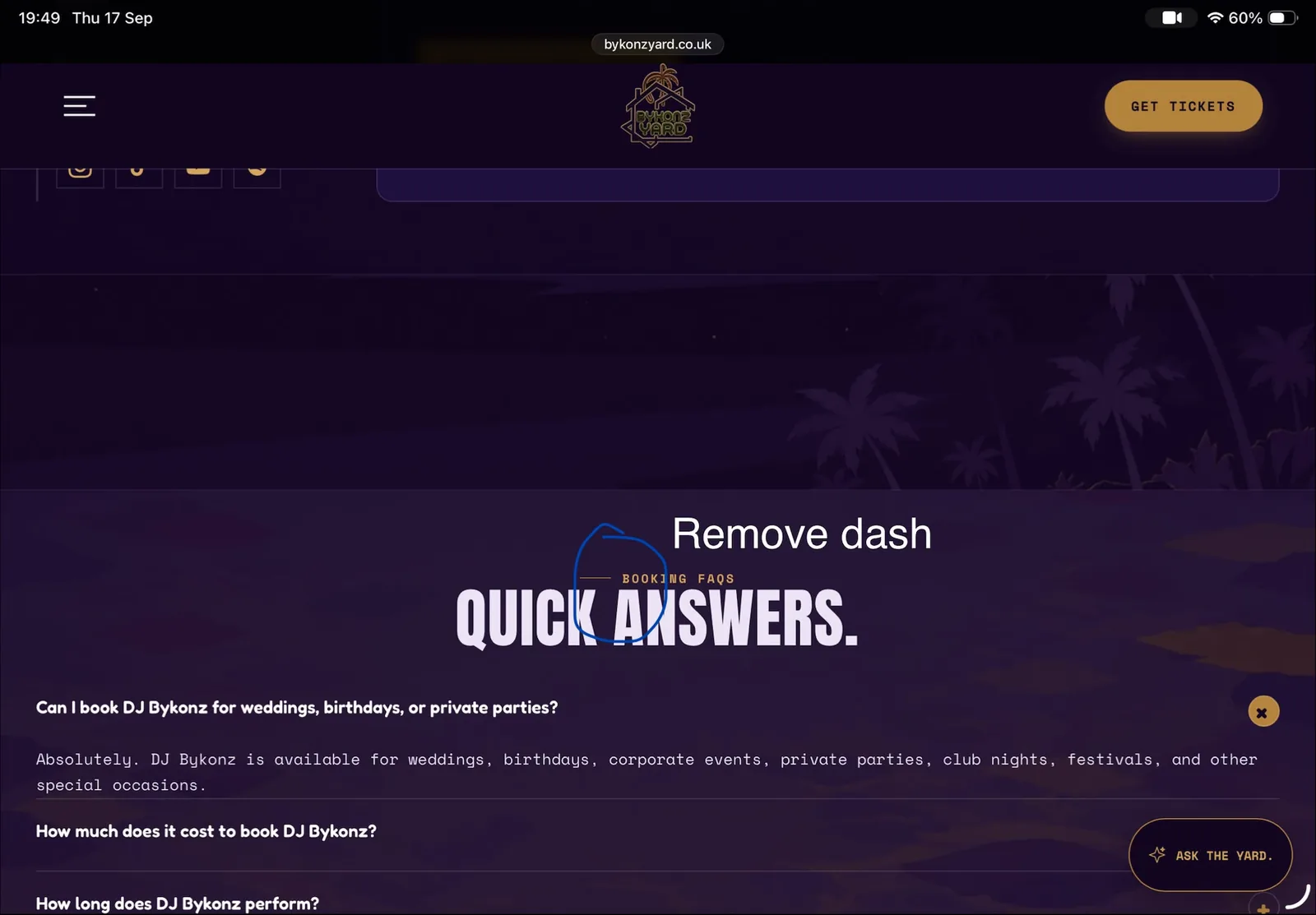 client screenshot