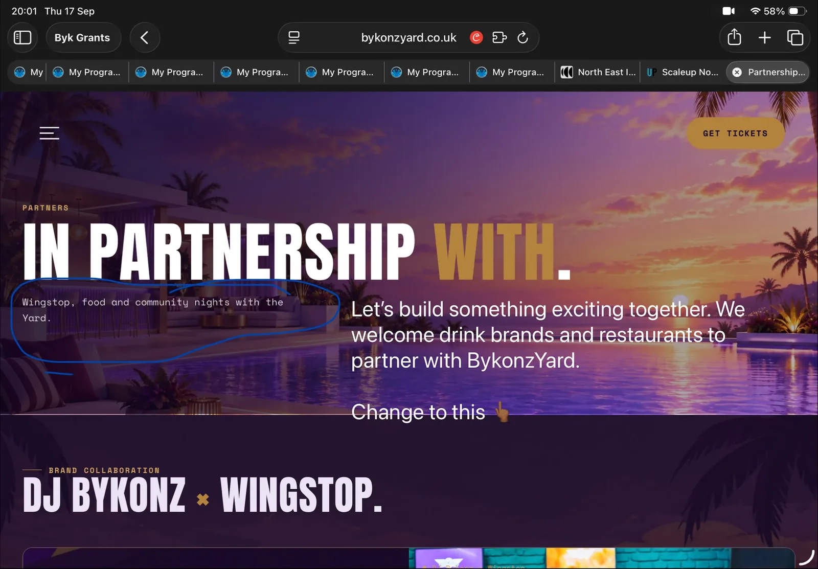 client screenshot