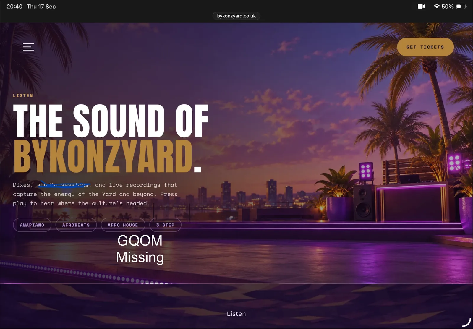 client screenshot