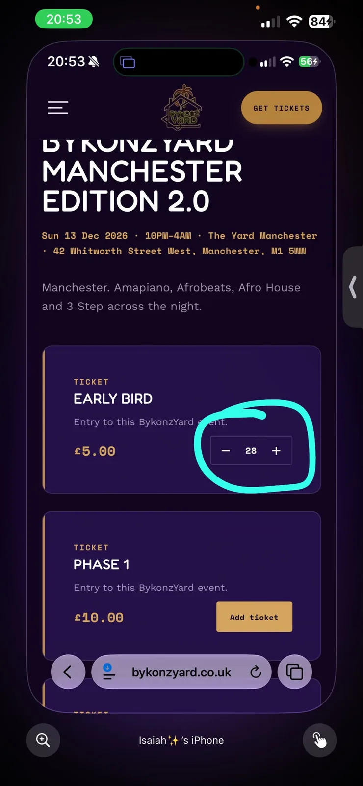client screenshot