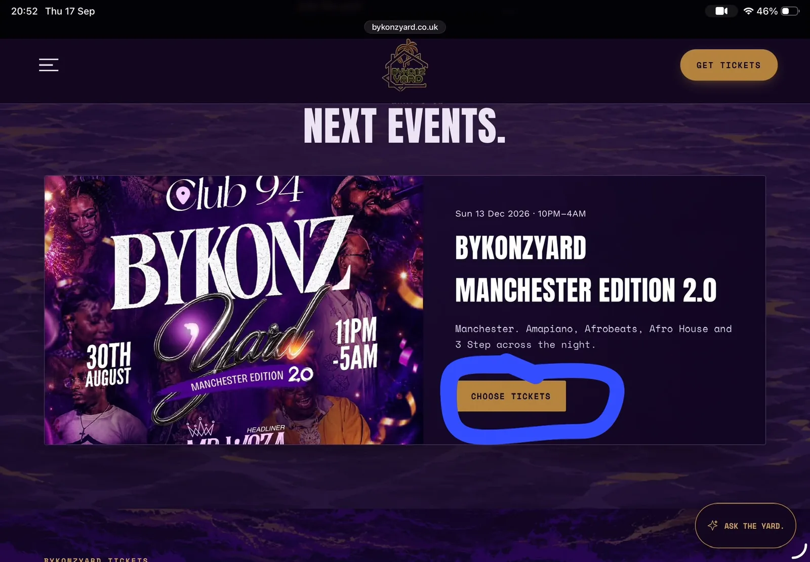 client screenshot